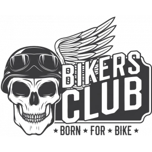 Bikers Club Sticker 10x10 cmRenkli Sticker