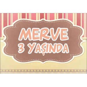 Retro Doğum Günü Afişi 35X50 cm