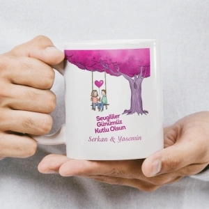 Bisiklette Seni Ne Kadar Sevdiğimi Hiçbir Kelime İfade Edemez Sevgililer Günü Kupası