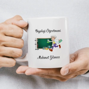 Biyoloji Öğretmeni İsme Özel Kupa