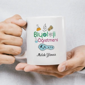 Biyoloji Öğretmeni İsme Özel Kupa