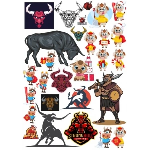 Boğa Sticker Set 11 25 Parça Telefon, Tablet, Defter, Laptop Sticker