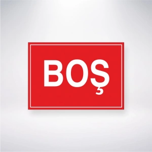 Boş Sticker 20X28 Cm