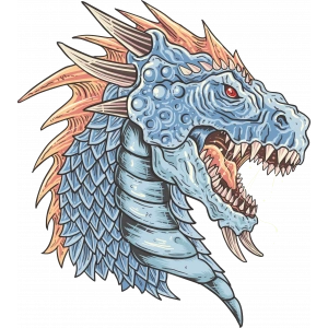 EJderha Sticker 10x10 cmRenkli Sticker