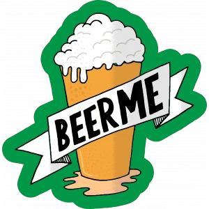 Beer Sticker 10x10 cmRenkli Sticker