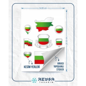 Bulgaristan Sticker Set