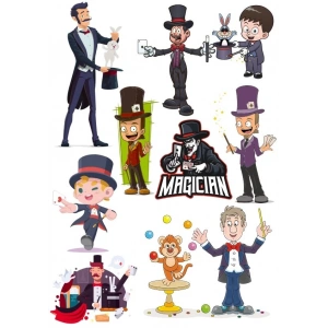 Büyücü Sticker Set 10 Parça Telefon, Tablet, Defter, Laptop Sticker