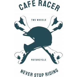 Cafe Race Sticker 10x10 cmRenkli Sticker