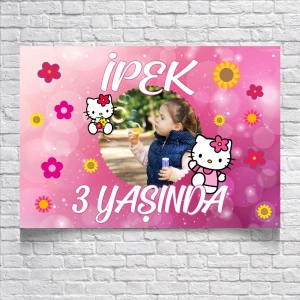 CATS TEMALI DOĞUM GÜNÜ AFİŞİ 35X50 cm