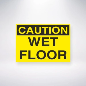 Caution Wet Floor Sticker 20X28 Cm