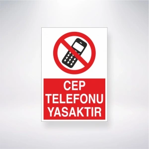 Cep Telefonu Yasaktır Sticker 20X28 Cm