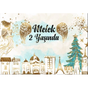 Şehir Temalı Doğum Günü Afişi 35X50 cm