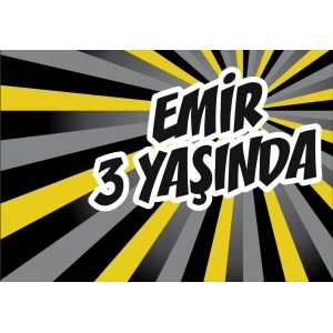 Batman Arka plan Doğum Günü Afişi 100X150 cm