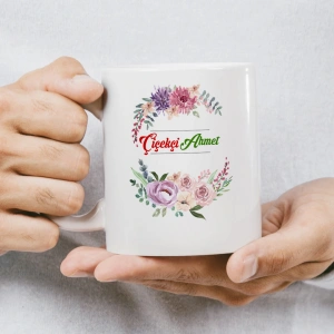 Çiçekçi İsme Özel Kupa