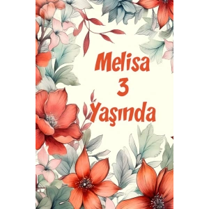 Çiçekler Temalı Doğum Günü Afişi -20 100X150 cm