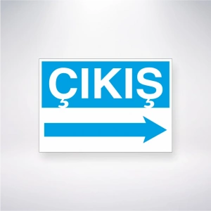 Çıkış ---> Sticker 20X28 Cm