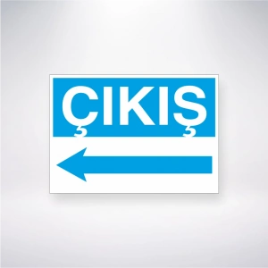 Çıkış <--- Sticker 20X28 Cm
