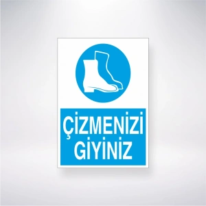 Çizmenizi Giyiniz Sticker 20X28 Cm