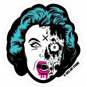 Marlyn Morro Sticker 10x10 cmRenkli Sticker