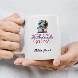 Coğrafya Öğretmeni İsme Özel Kupa