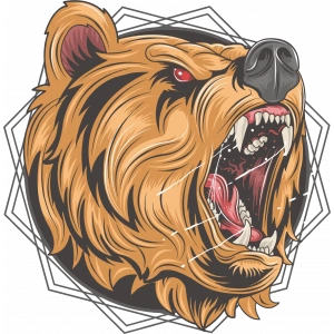 Üçgen içinde Ayy Sticker 10x10 cmRenkli Sticker