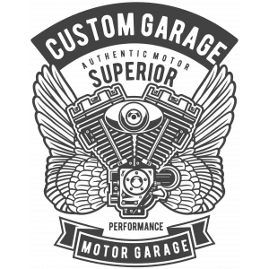 Custom Garage Sticker 10x10 cmRenkli Sticker