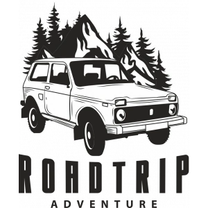 Dağ Sticker 10x10 cmRenkli Sticker