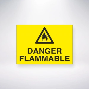 Danger Flammable Sticker 20X28 Cm