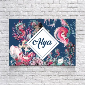 Deniz Kızı Temalı Doğum Günü Afişi 70X100 cm