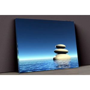 Deniz Ve Taşlar Kanvas