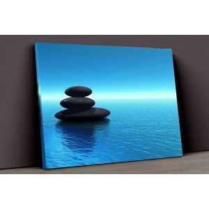 Deniz Ve Taşlar Kanvas