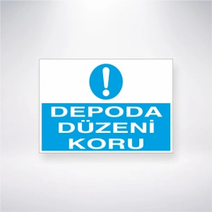 Depoda Düzeni Koru Sticker 20X28 Cm