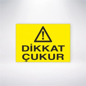 Dikkat Çukur Sticker 20X28 Cm