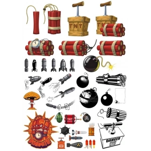 Dinamit Sticker Set 1 20 Parça Telefon, Tablet, Defter, Laptop Sticker