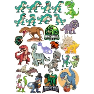 Dinozorlar Sticker Set 20 Parça Telefon, Tablet, Defter, Laptop Sticker