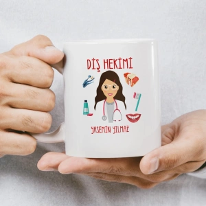 Diş Hekimi İsme Özel Kupa