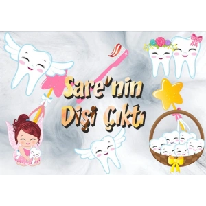 Diş Temalı Diş Buğdayı 35x50 Cm