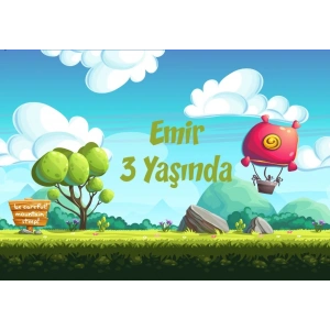 Doğa Temalı Doğum Günü Afişi 70X100 cm