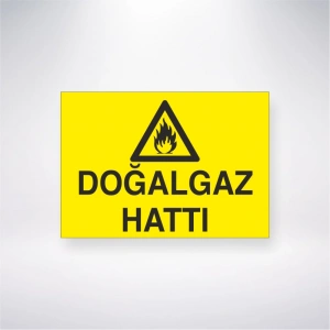 Doğalgaz Hattı Sticker 20X28 Cm