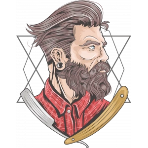 Berber Sticker 10x10 cmRenkli Sticker