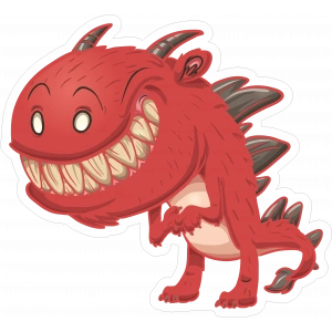 EJderha Sticker 10x10 cmRenkli Sticker