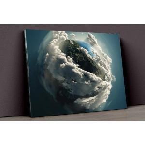 Dünya Ve Atmosferi Kanvas