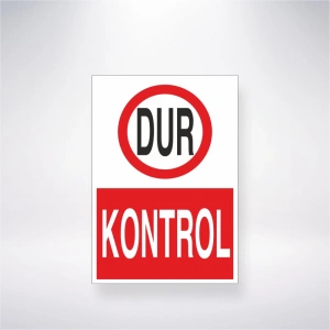 Dur Kontrol Sticker 20X28 Cm