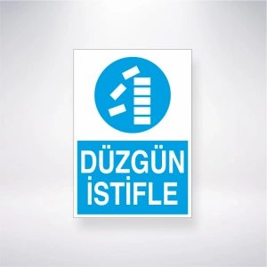 Düzgün İstifle Sticker 20X28 Cm