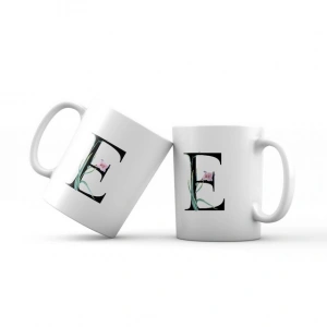 E Harfi Yeşil Dallı Kupa