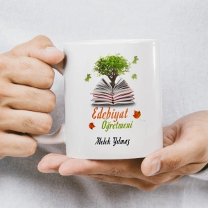 Edebiyat Öğretmeni İsme Özel Kupa