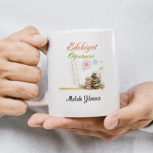 Edebiyat Öğretmeni İsme Özel Kupa