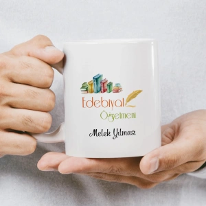 Edebiyat Öğretmeni İsme Özel Kupa