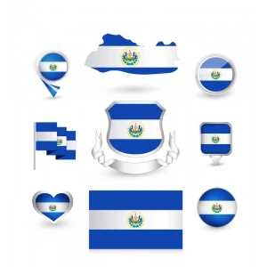 El Salvador Sticker Set