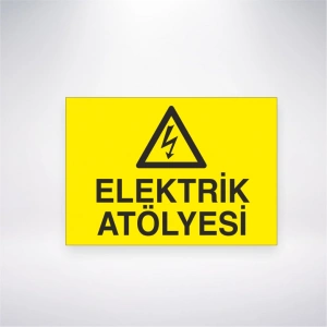 Elektrik Atölyesi Sticker 20X28 Cm